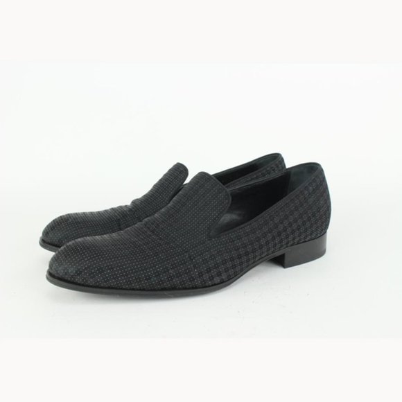 Louis Vuitton Mens US 9 Black Damier Sparkle Slip On Loafer Dress Shoe 1LV3L17 main image 7